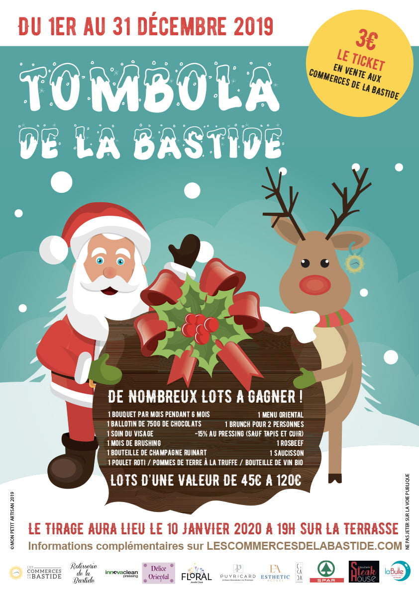LES COMMERCES DE LA BASTIDE-Tombola-1912-PRINT LES COMMERCES DE LA BASTIDE-Tombola-1912-PRINT